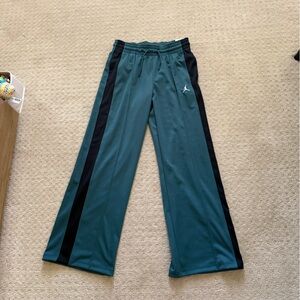 Jordan Teal Athletic Pants with Black Side Stripe